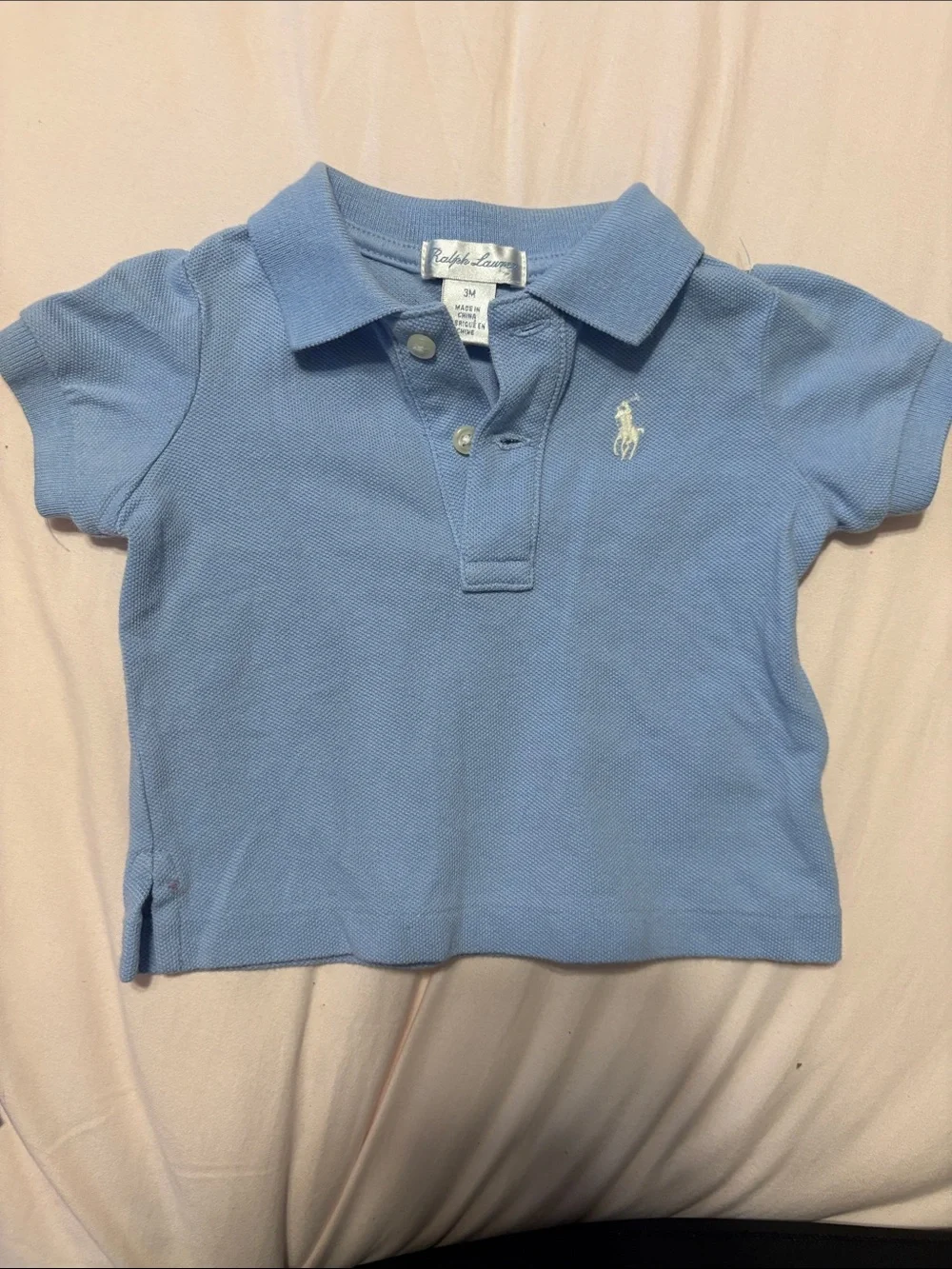 Ralph Lauren Light Blue Polo Shirt for Kids